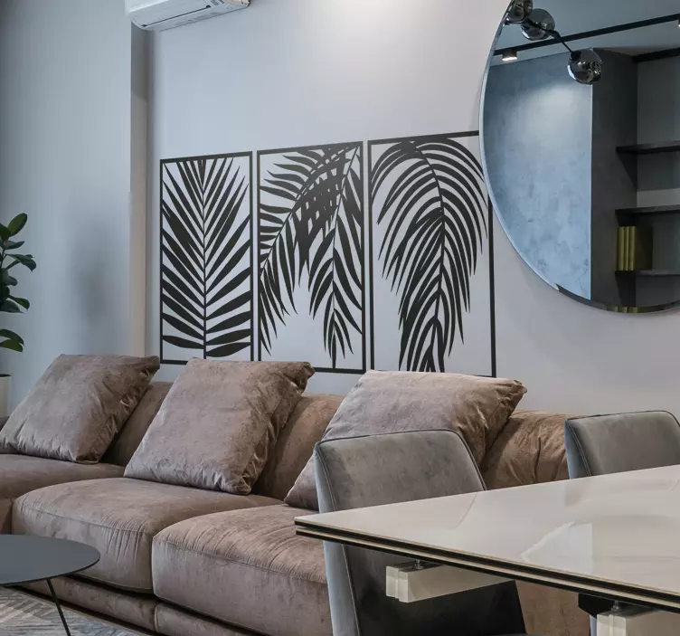 Palm leaves plant wall sticker - TenStickers