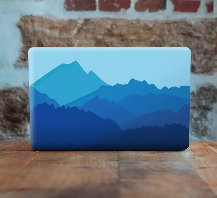 Panoramic mountain design laptop skin - TenStickers