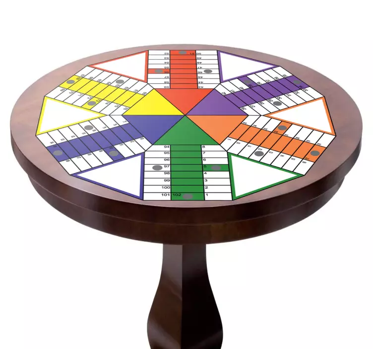 Parcheesi board game sticker - TenStickers