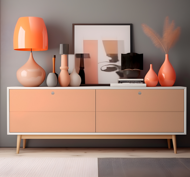 peach fuzz plain vinyl - TenStickers