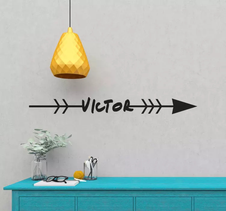 Personalised arrow object sticker - TenStickers