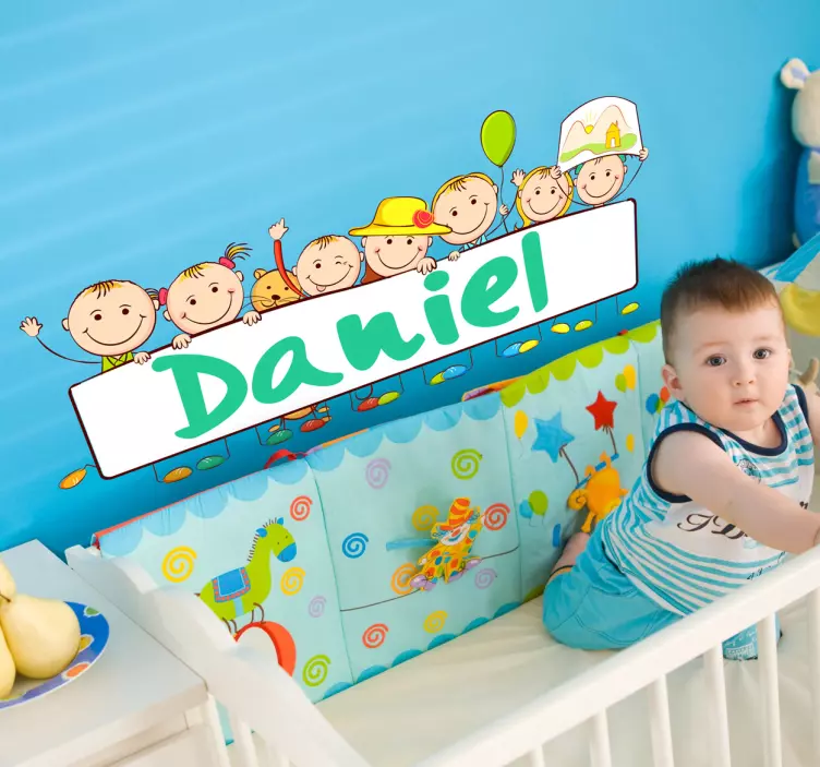 Personalised Name Baby Sticker - TenStickers