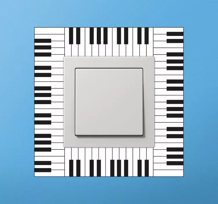Piano Keyboard Switch Sticker - TenStickers