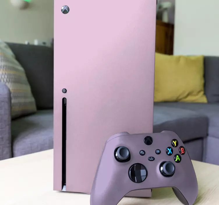 Pink plain colour xbox wrap - TenStickers