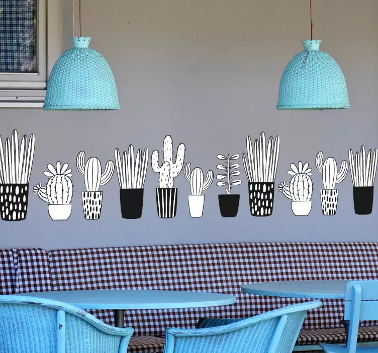 Ornamental plant illustrations  wall sticker - TenStickers