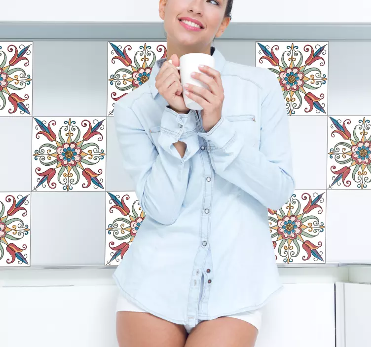 Polish tile vinyl sticker - TenStickers