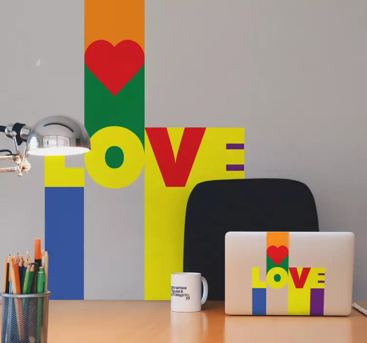 Pop love love vinyl sticker - TenStickers