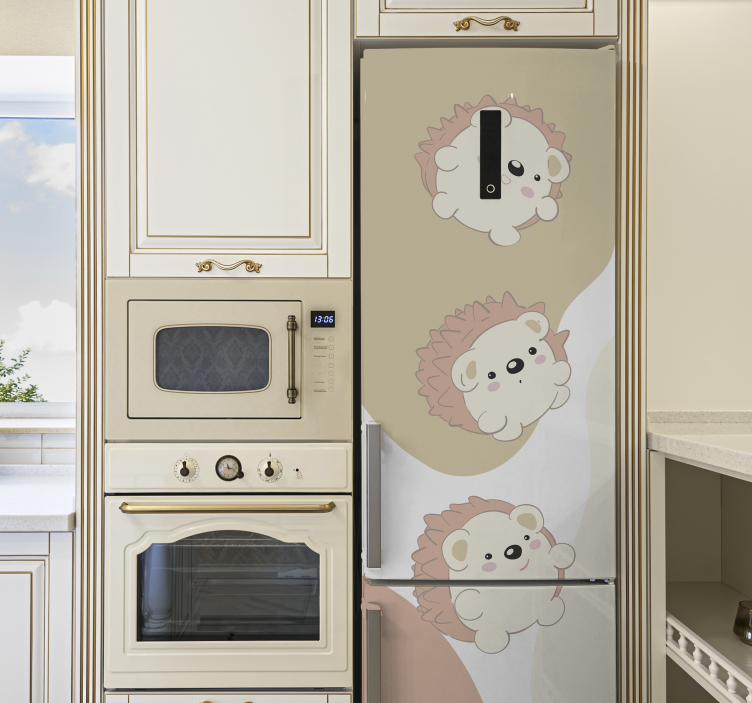 Porcupine pattern  appliance stickers - TenStickers