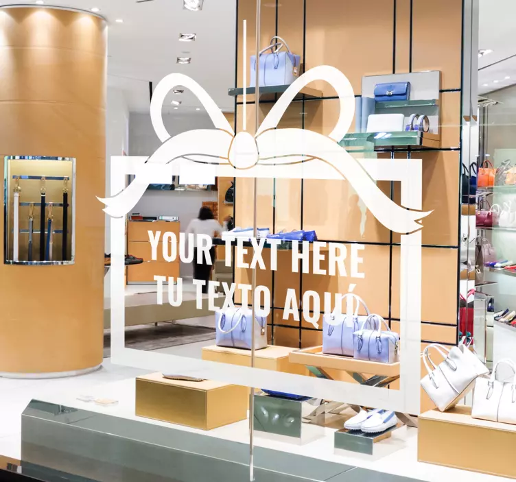 Present box christmas sticker - TenStickers