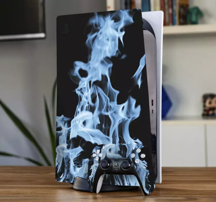 Ps5 skin flame pattern design - TenStickers