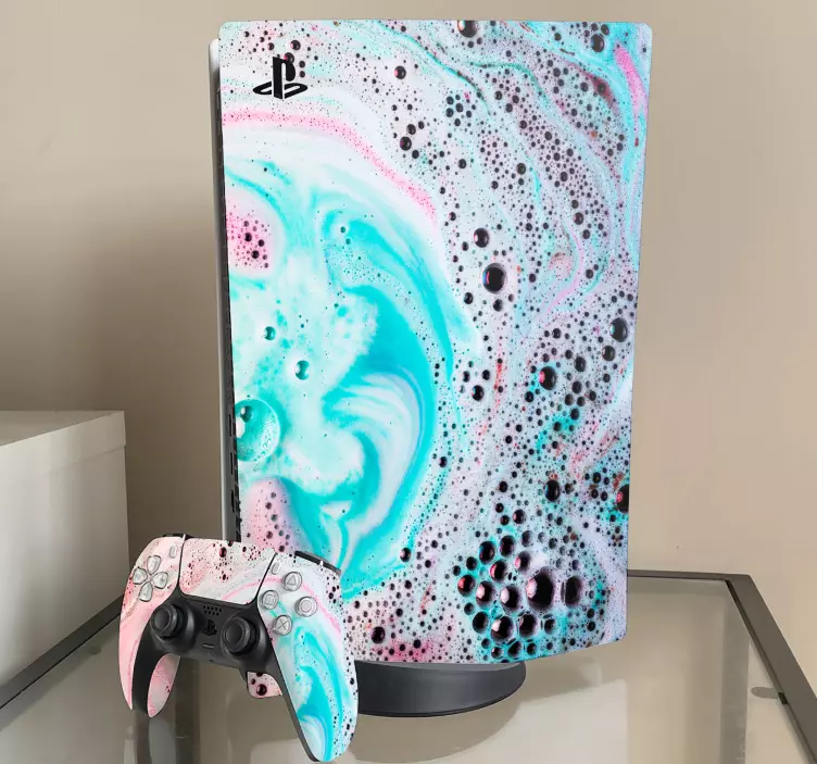 Ps5 skin splash print cover - TenStickers