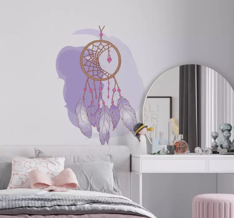 Purple dreamcatcher teenage wall decals - TenStickers