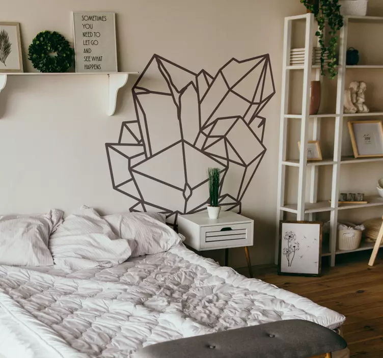 quartz monocolor line poster - TenStickers