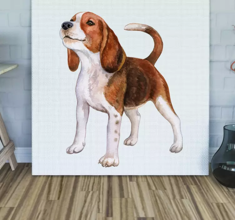 Realistic-puppy wall sticker - TenStickers