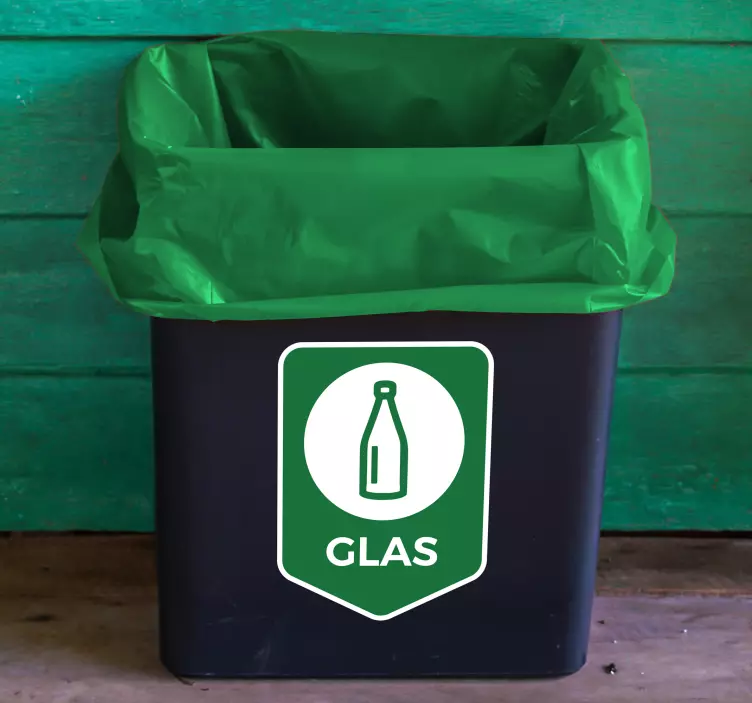 Recycle Glass DE Icon Sticker - TenStickers