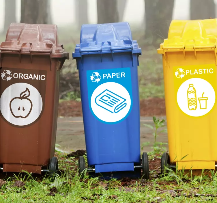 Recycling Label Stickers - TenStickers