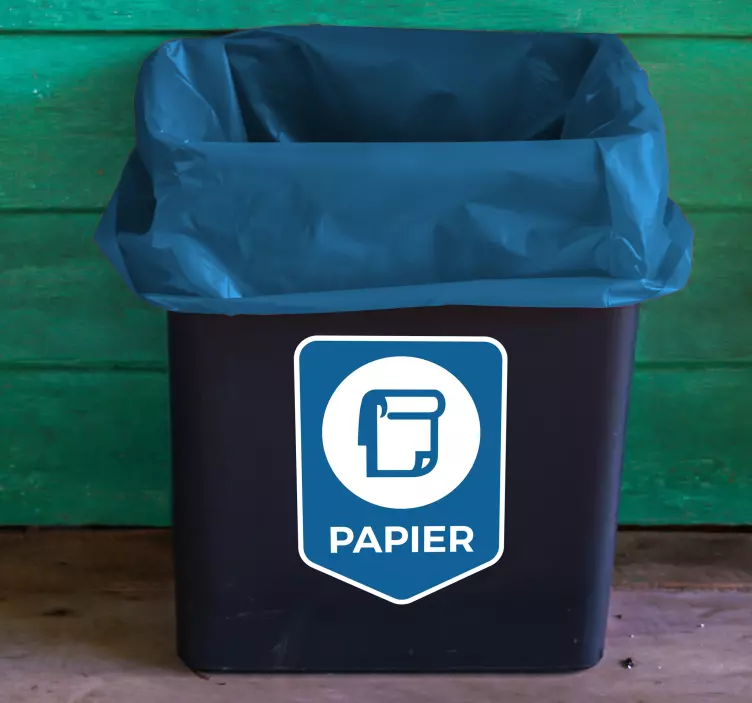 recycling paper emoji sticker - TenStickers