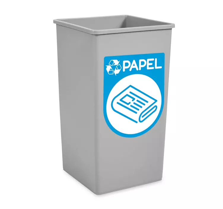 recycling paper vinyl sign - TenStickers