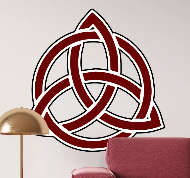 Red Triglav wall vinyl sticker - TenStickers