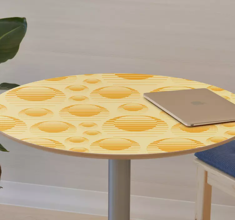 Retro sun draw furniture sticker - TenStickers