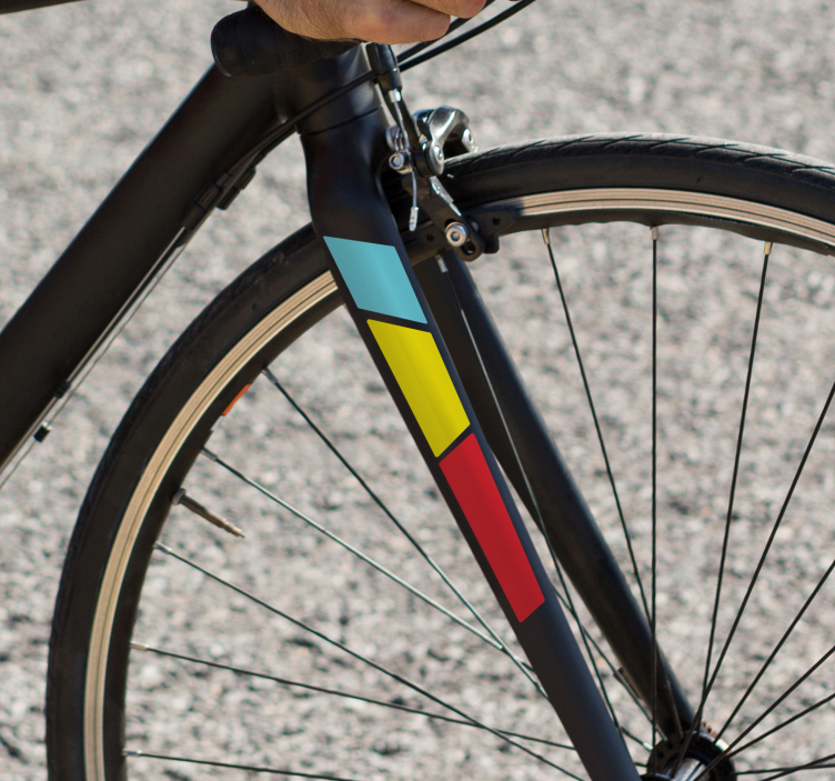 Road bicycle front fork bike sticker - TenStickers