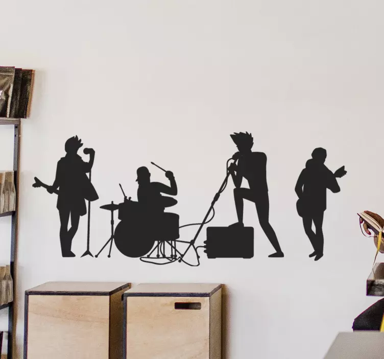 Rock band rock vinyl sticker - TenStickers