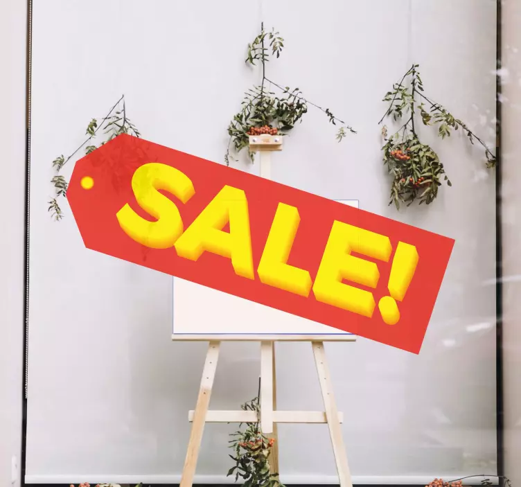 Sale 3D Word window sticker - TenStickers