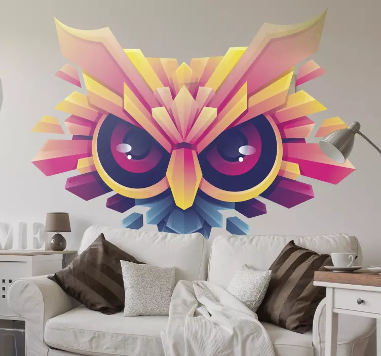 Salon buho multi color bird wall sticker - TenStickers