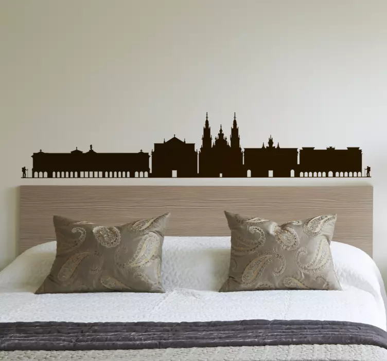 Santiago de Compostela horizon wall sticker - TenStickers