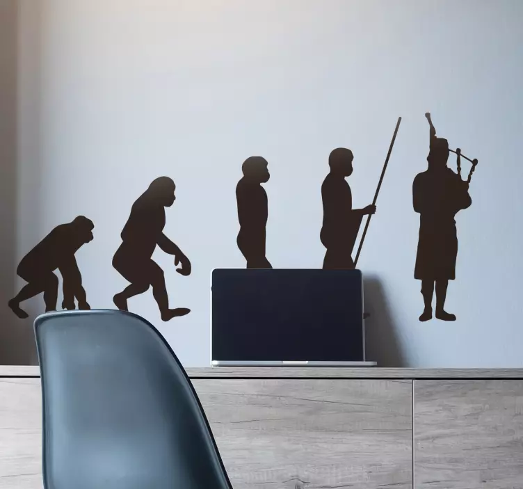Scotsmans Evolution Wall Sticker - TenStickers