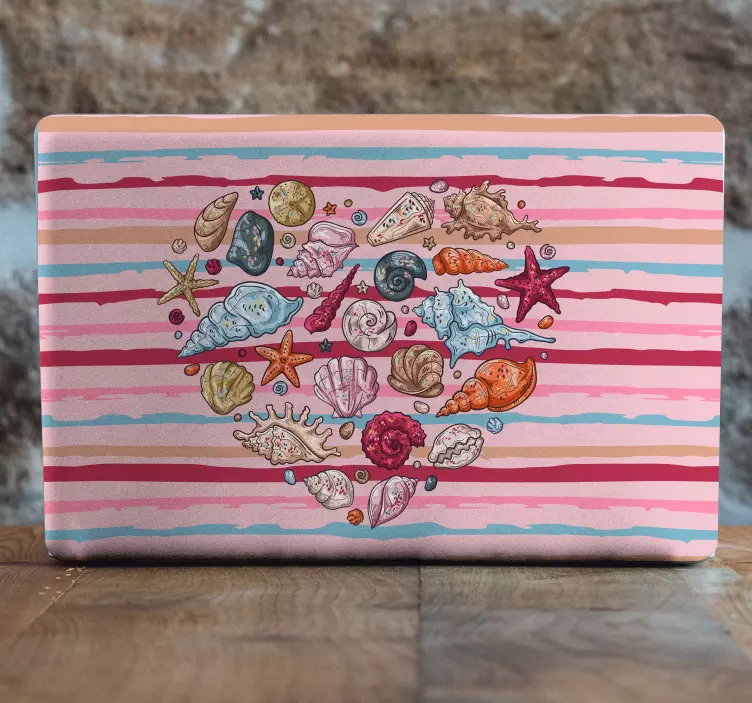 Sea love laptop vinyl skins sticker - TenStickers