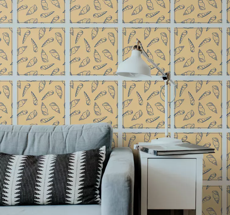 Seashell tiles vinyl sticker - TenStickers