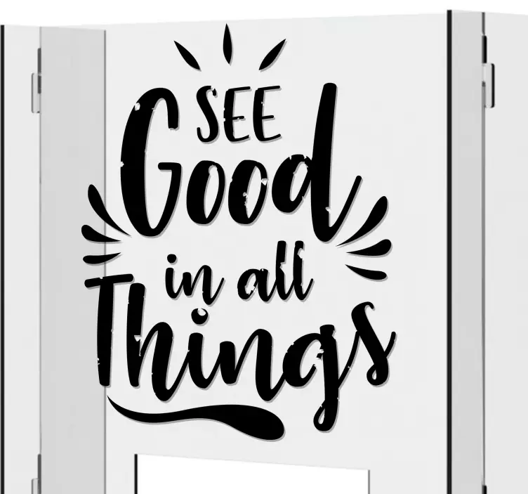 See good in all things window sticker - TenStickers
