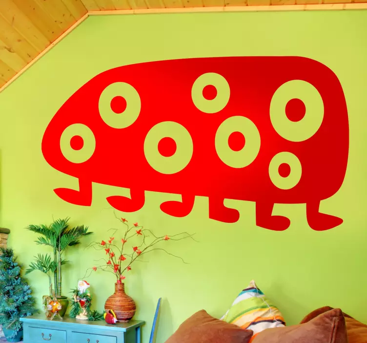 Seven Eyes Kids Wall Sticker - TenStickers