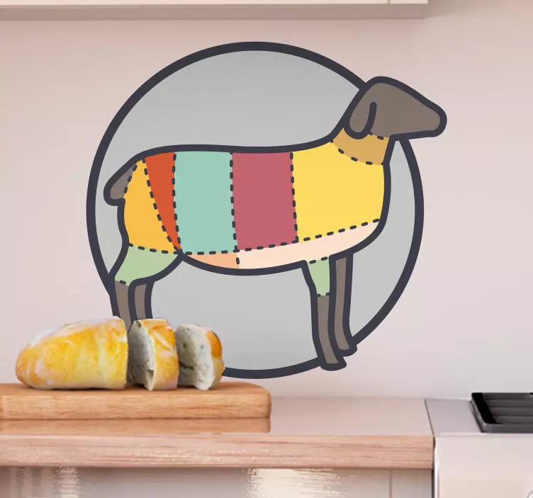 Sheep food  vinyl wall sticker - TenStickers