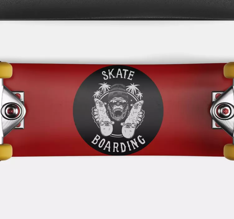 Skate stamp sticker for walls - TenStickers