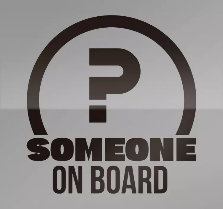 someone on board vinyl sticker - TenStickers