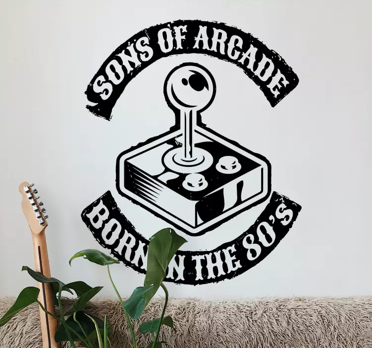 Sons of the 80's video game vinyl sticker - TenStickers