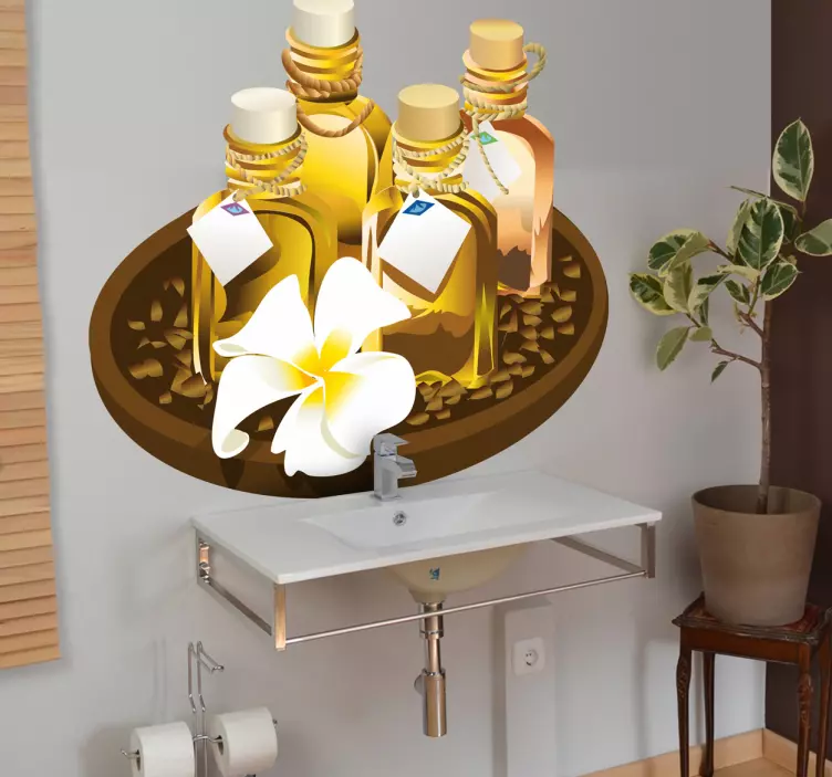Spa Oils Wall Sticker - TenStickers