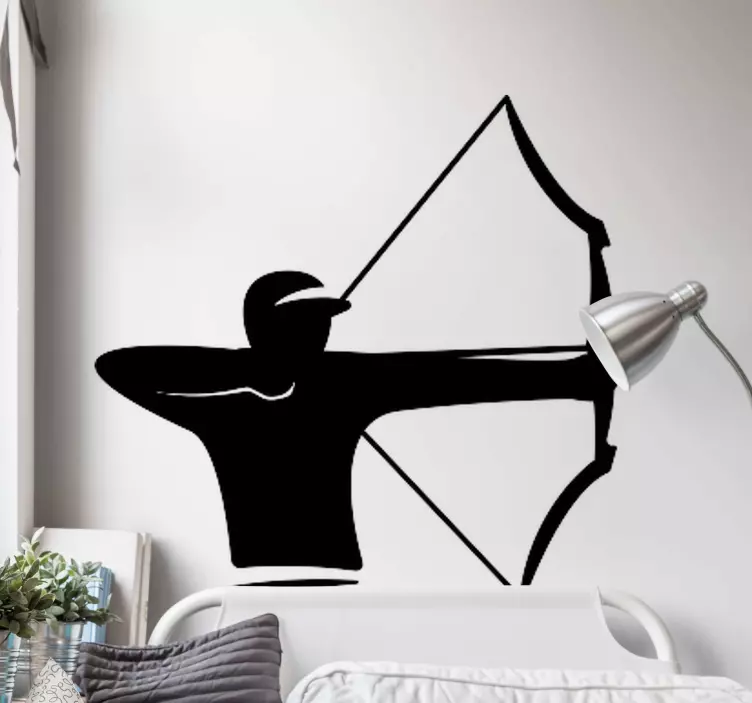 Sports wall sticker archer silhouette - TenStickers