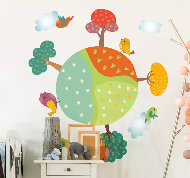 Spring baby  nursery wall sticker - TenStickers