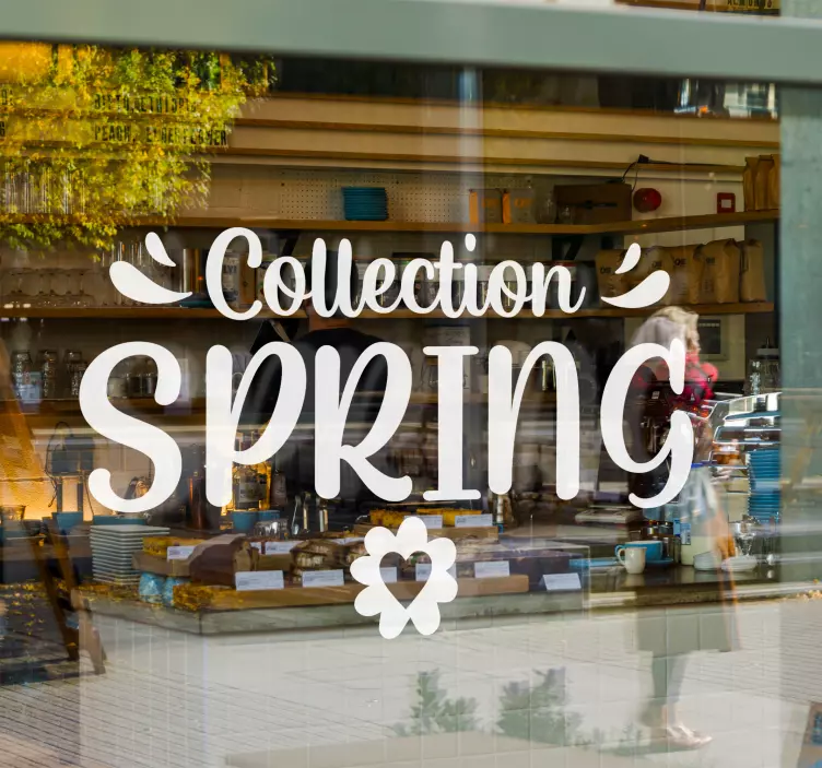 spring collection shop window sticker - TenStickers