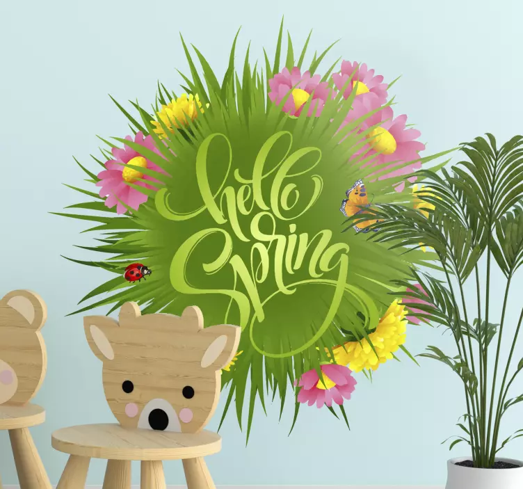 Spring field flower Kids Bedroom Wall Sticker - TenStickers