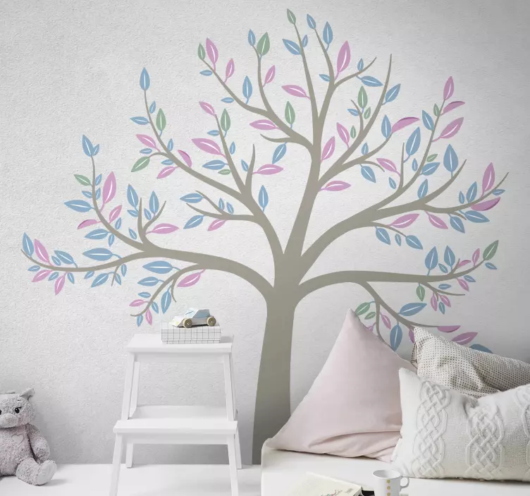 Spring garden tree wall sticker - TenStickers