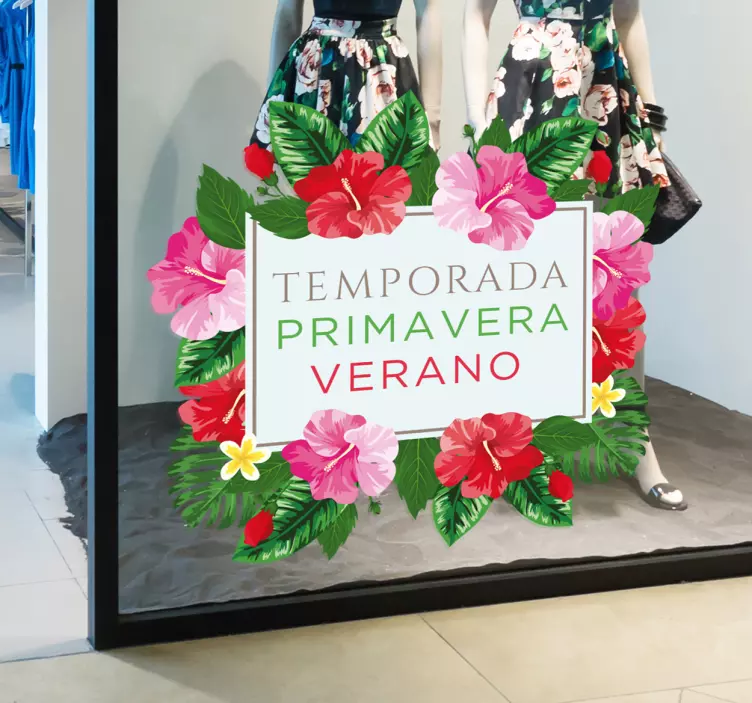 Spring time-summer showcase sale sticker - TenStickers