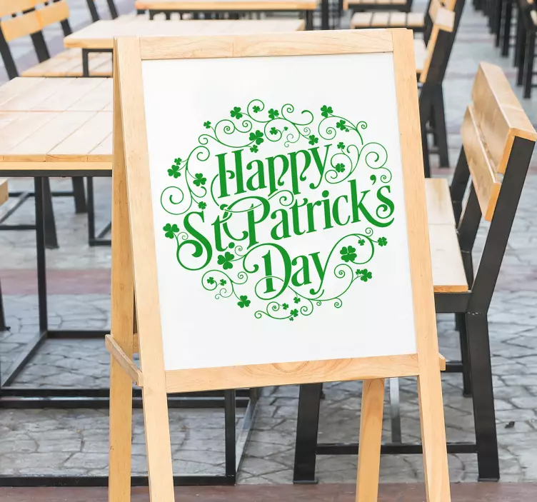 St. patrick's bar wall sticker - TenStickers