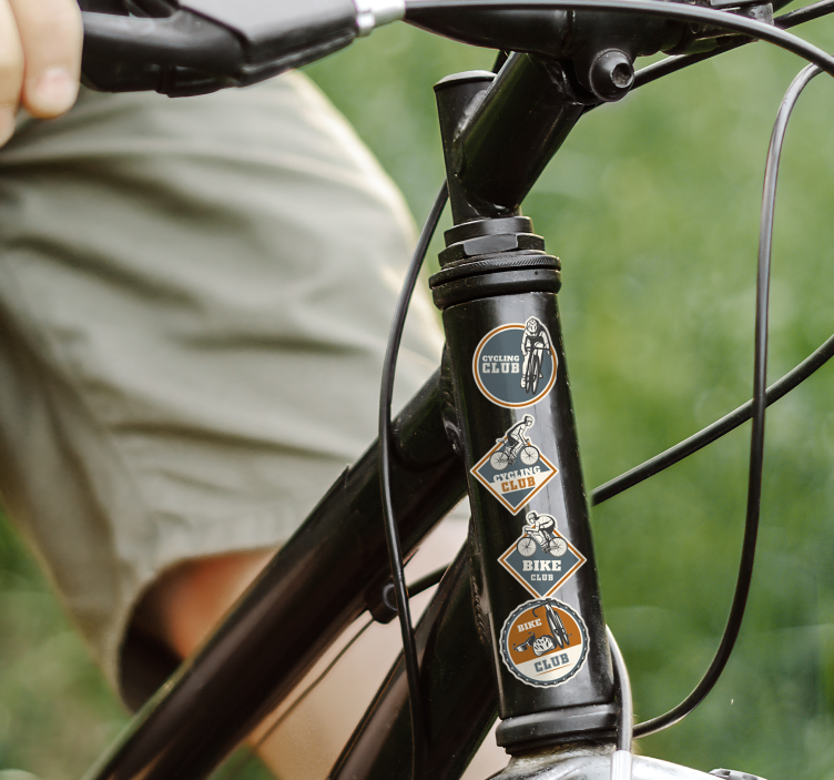 Assorted collection bike sticker - TenStickers