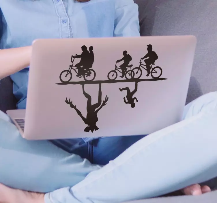 Stranger Things laptop  sticker - TenStickers