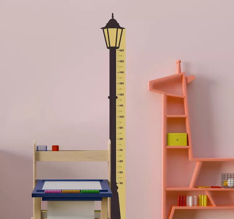 Streetlight meter height chart wall sticker - TenStickers