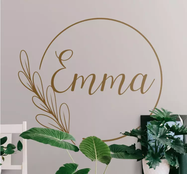 Stylish custom name personalised sticker - TenStickers